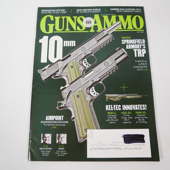 Lot Of 8 Guns & Ammo Magazines 2018 Issues Featuring Firearms & Accessories - Picture 10 of 16